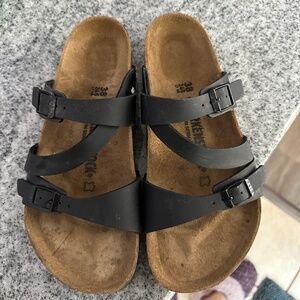 BIRKENSTOCK Women's Salina Birko-Flor Milano Black 38Euro / 7-7.5 Womens